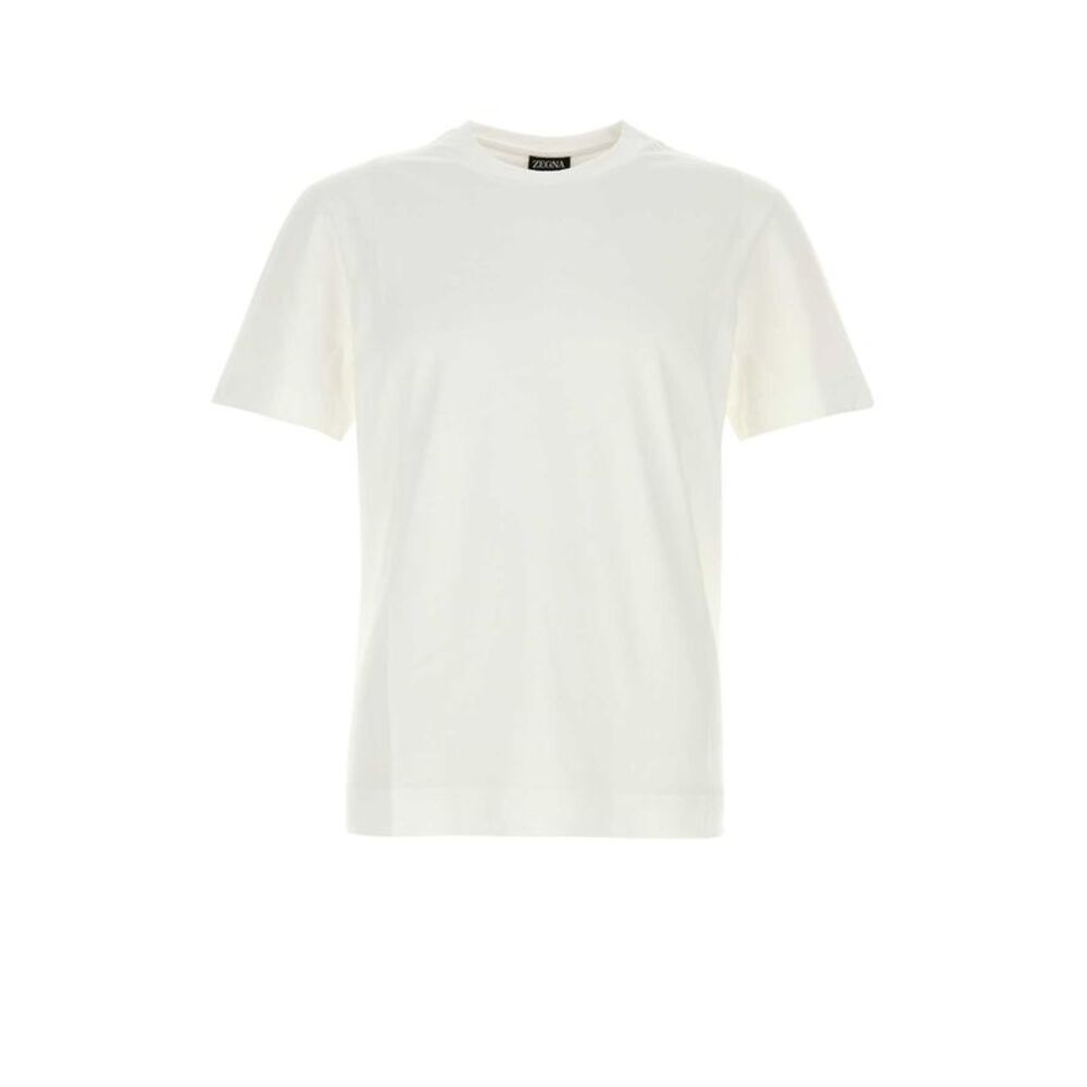 Zegna Men White Cotton T-Shirt
